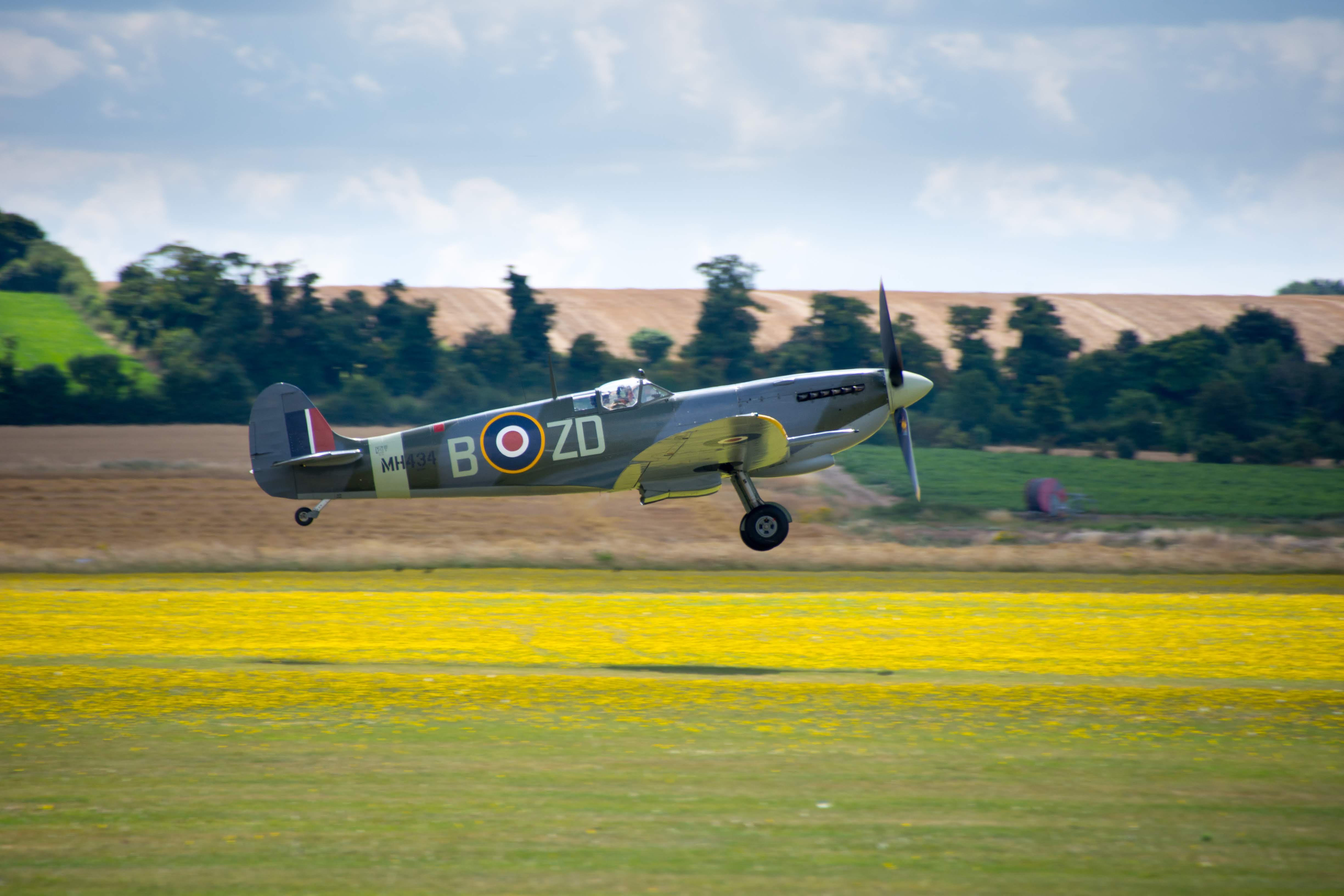 Spitfire Taking Off at Duxford