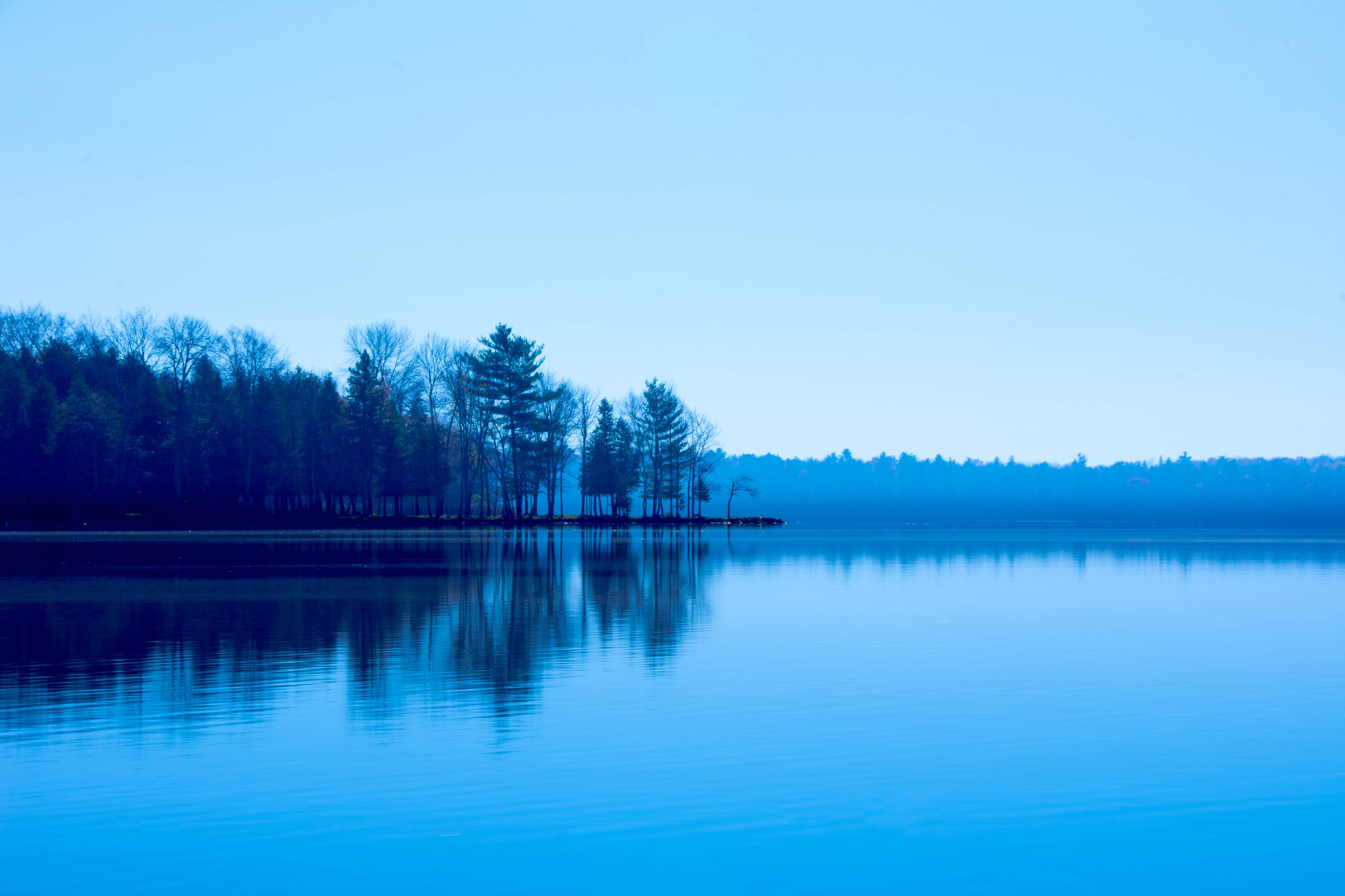 Pigeon Lake is Blue